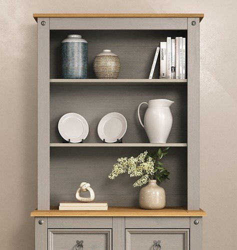 Credenza corona comò grigio - credenza,